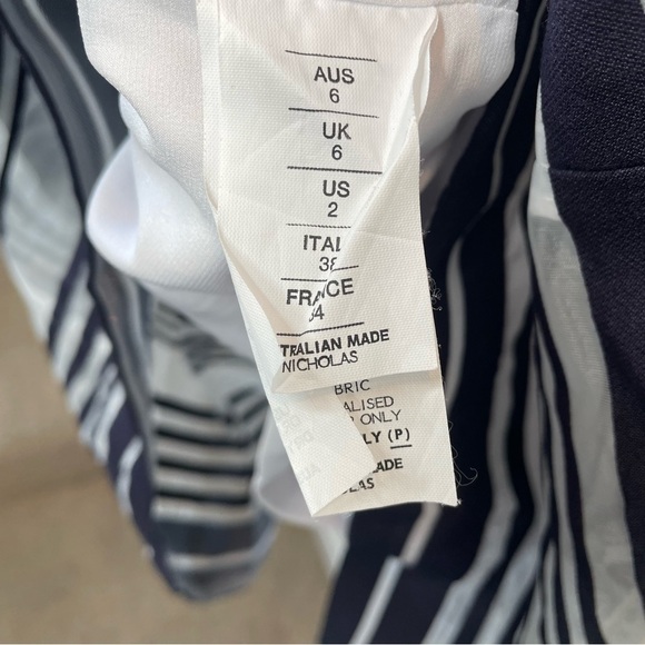 Nicholas Positano Striped Strapless Midi Dress - Picture 7 of 9